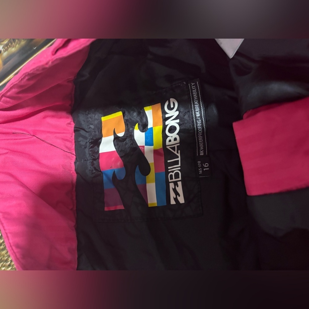 Billabong Kids' Bright Pink Cargo Pants for the snow - Picture 13 of 15
